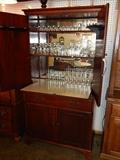 cool retro mahogany wall bar