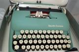 Smith-Corona Sterling portable typewriter with hard case