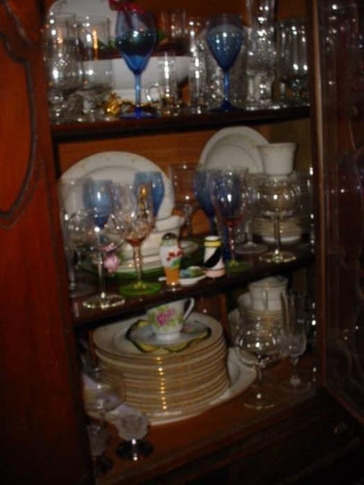 some of the glass and china
