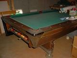 large pool table with all accessories