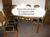 RETRO TABLE 6 CHAIRS