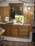 DRESSER/MIRROR IN BASEMENT