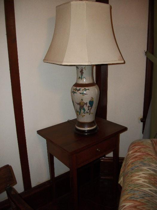 Side tables and oriental Lamps