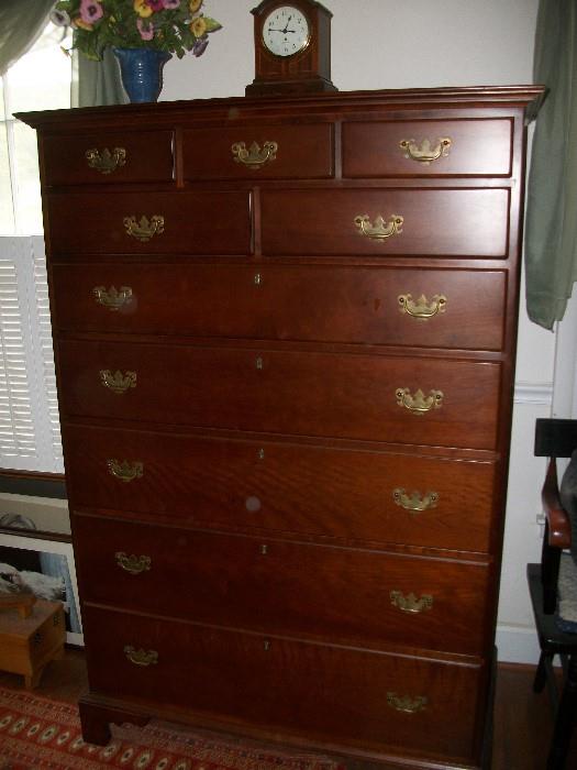 Suters High Chest, part of bedroom suite.