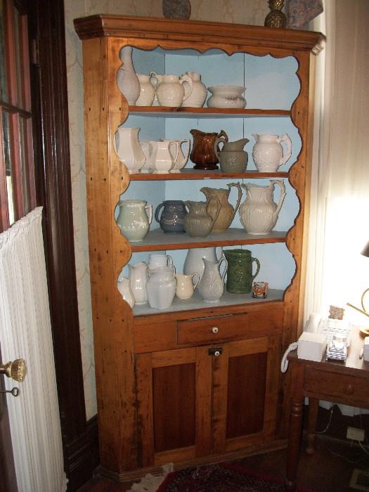 Great old corner cupboard