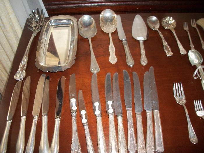 We have a huge selection of silver, silver plate, sterling, and pewter.