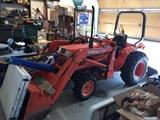 Kubota B2150 Tractor.  756 hours.  BF 350a Bucket, back bad and finish mower BEFCO 3 spindle grooming mower Series c301