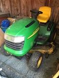 John Deere L130 23 HDV twin riding mower.  New Battery.  338 hours