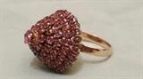 red ruby 14k gold ring