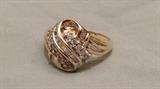 10k gold and diamond ring