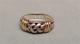 sterling and 14k gold ring