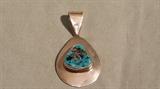 sterling turquoise pendant 