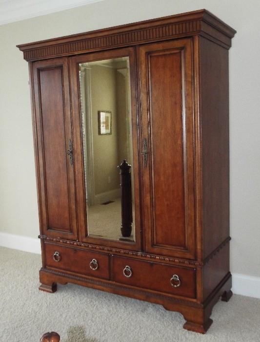 CENTURY FURNITURE SOLID WOOD ARMOIRE