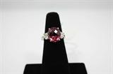 .80 TCW diamonds 5.0 K Pink Tourmaline in 18K White Gold