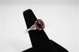 .80 TCW diamonds 5.0 K Pink Tourmaline in 18K White Gold