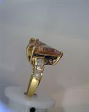 gold over sterling CZ ring