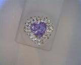 gold over sterling CZ ring