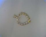 CZ heart pendant in 14k yellow gold