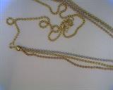 18K bead chain     pink/white/yellow 5.3grams
