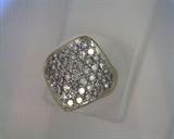 14K yellow & white gold marquis shape / pavee diamond ring   1.75ct. diamond