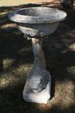 Two wonderful Dolphin Concrete Planters, not antique.