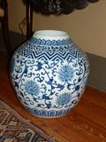 Large Blue and White Chinese Vessle purchased in the south of France.