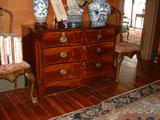 Beautiful English Mahogany Chest, four drawer with brass hardware. Wonderful size.