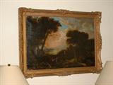 Early 19th Century Oil on Canvas landscape.