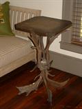 Late 19th Century Horn Table with a Copper Arts and Crafts Movement Top.