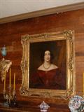 Portrait of a very beautiful young woman in a highly carved gilt wood and gessoed frame purchased from an Estate in Monte Carlo.