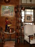 19th Century French Copper Cookware with Cast Iron stand.