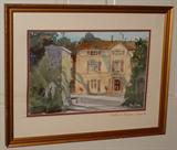 Watercolor by Tom Conner painted in the South of France.