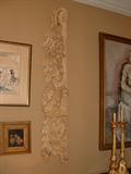 Pair of 18th Century Carved English wall hangings, with winged birds that oppose each other.