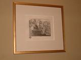 Rembrandt restrike print "Woman at the Well".
