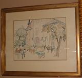 Anne Goldthwaite oil on paper.