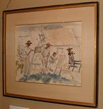 Anne Goldthwaite oil on paper. Outstanding work.