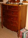 Very nice English Five Drawer Walnut Chest, not antique.
