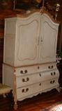 Painted 19th Century Bombay Cabinet