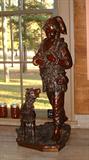 Early French Bronze Boy with Goat by "Trboitel"