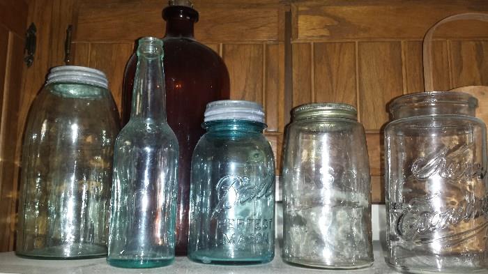 Large selection of jars