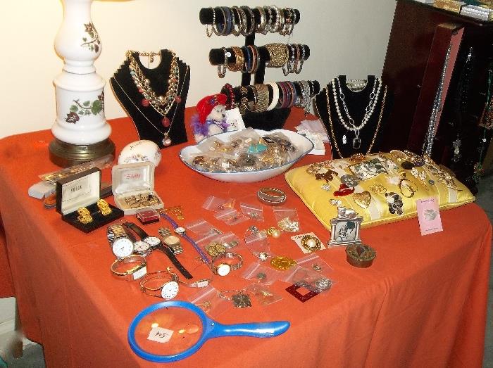 Lots and lots of nice vintage costume jewelry - including Napier, Coro, Trifari, etc.