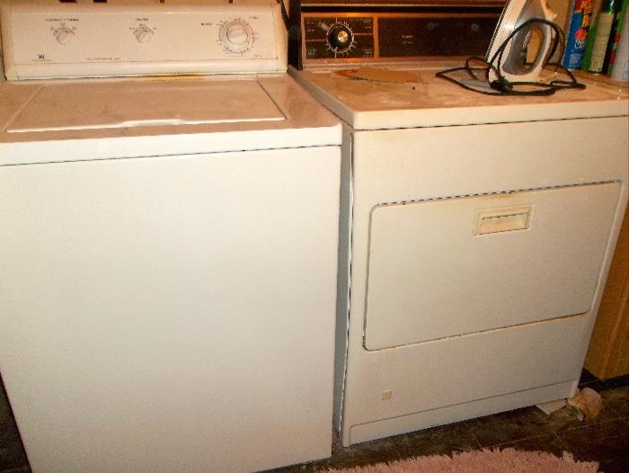 As is, where is washer and dryer - we haven't tried them during our prep time.  Located in utility room of lower level "apartment".
