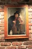 "The Fiddler" oil painting