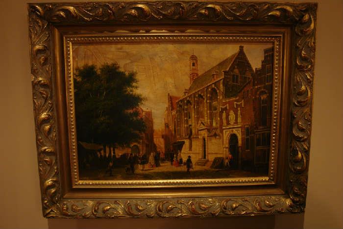 18th century Dutch painting. Signed and authenticated.