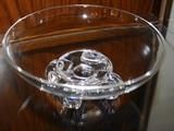 Signed Steuben Crystal Art Glass footed Bowl