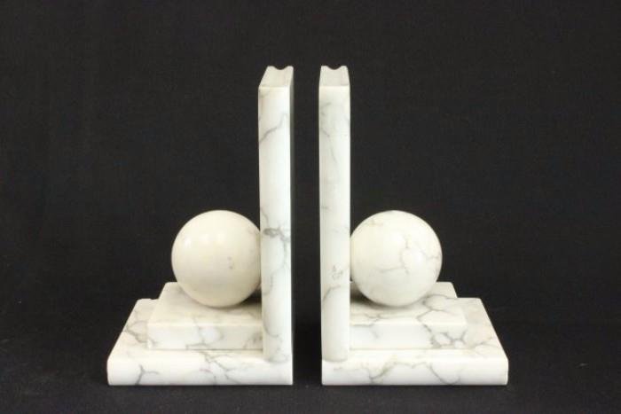 Lot #49 Pair of Marble Bookends