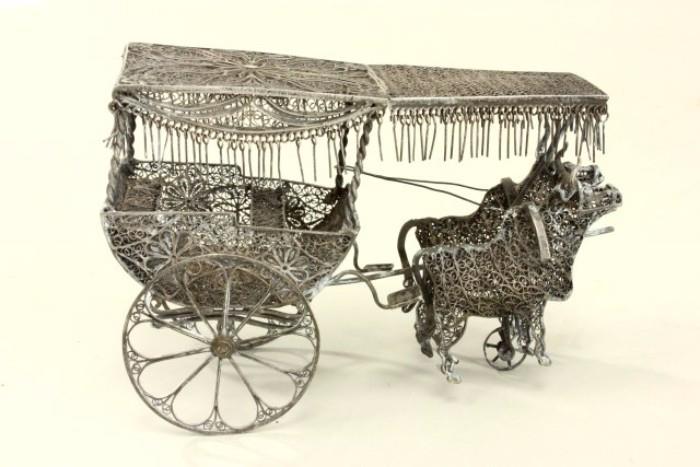 Lot #1233 Silver wagon