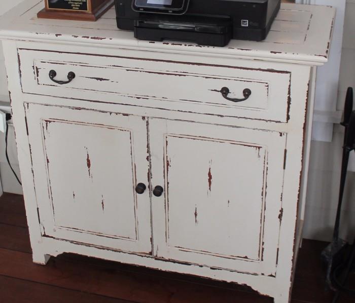 Distressed Cabinet. Perfect for the beach cottage look.