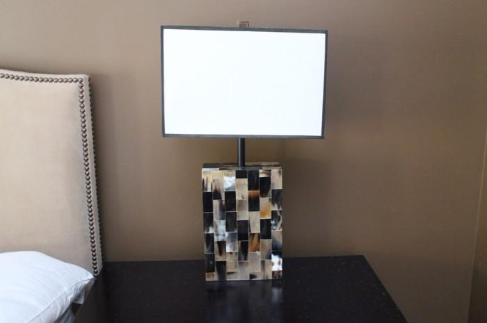 A pair of Modern Mother of Pearl Decorative Lamps