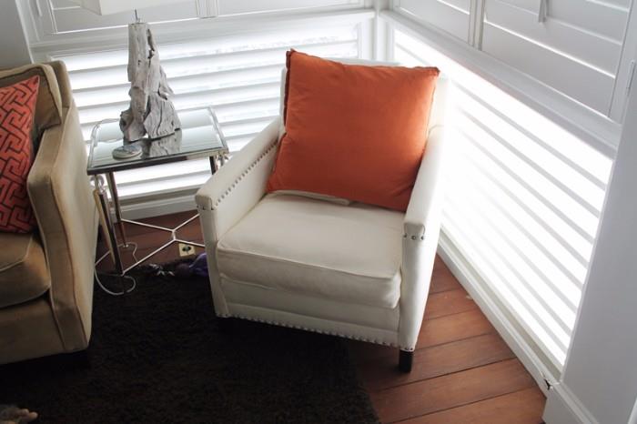 White Upholstered Chair